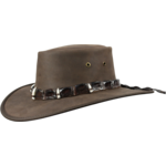 1033 Outback Crocodile - Leather Australian Hat